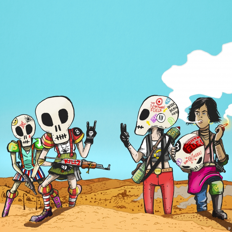 The Nightmare Fuelz - Illustration by Lee Grace Illustrator, Waterford
