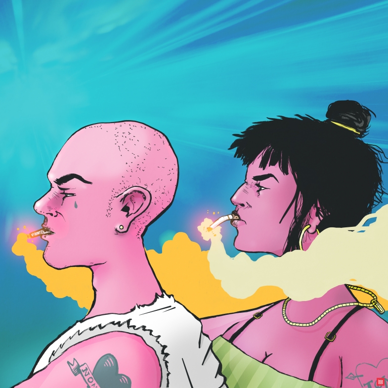 Bonnie and Clyde 2020 - Illustration by Lee Grace Illustrator, Waterford