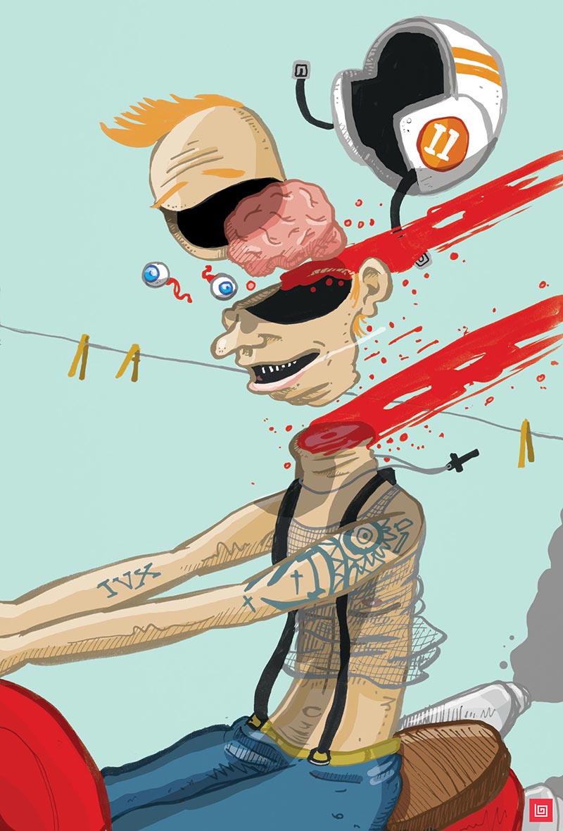 clothes line - Illustration by Lee Grace Illustrator, Waterford