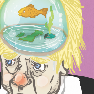 Boris Johnson - Illustration by Lee Grace Illustrator, Waterford